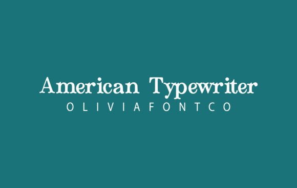 American Typewriter Font