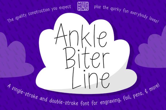 Ankle Biter Line Font