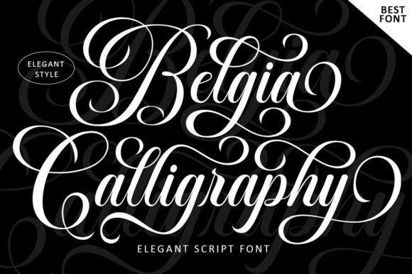 Belgia Calligraphy: A Font for Elegant Branding