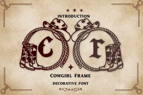Cowgirl Frame Font