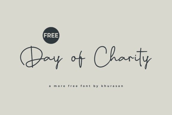 Days of Charity Font for Elegant Design
