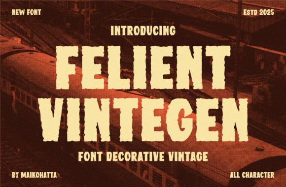 Felient Vintegen Font for Creative Projects