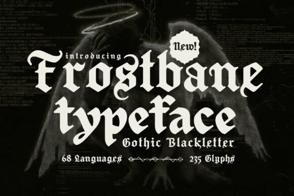 Frostbane Font for Gothic Web Design