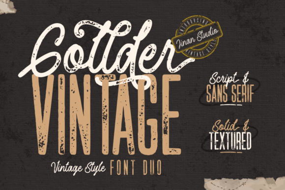 Gollder Vintage Duo Font