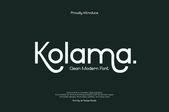 Kolama: A Modern Font for Creative Makers