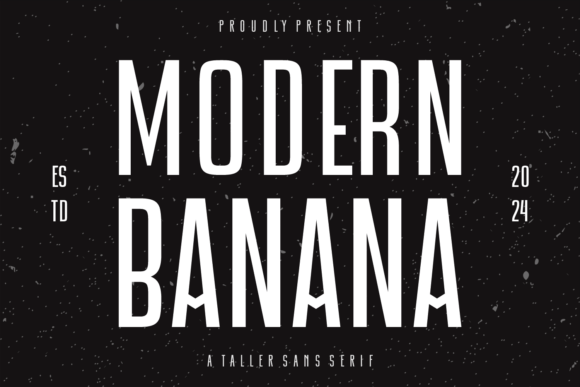 Modern Banana Font for Creative Projects