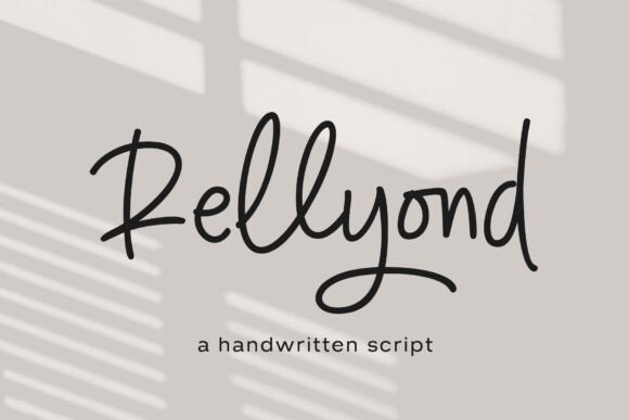 Rellyond: A Handwritten Script Font