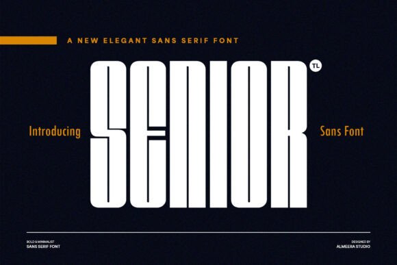 Senior Font: Modern Elegance for Designers