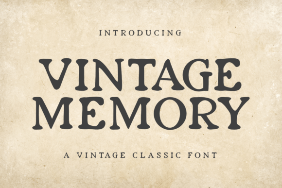 Vintage Memory Font Review