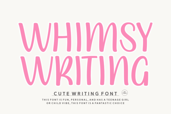 Whimsy Writing Font for Creative Makers